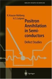 Front cover of Positron annihilation in semiconductors by R. Krause-Rehberg