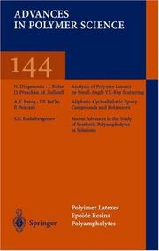 Front cover of Polymer Latexes/Expoxide Resins/Polyampholytes (Advances in Polymer Science) by M. Ballauff