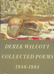 Cover of Collected poems, 1948-1984 by Derek Walcott