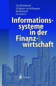 Front cover of Informationssysteme in der Finanzwirtschaft by Christof Weinhardt