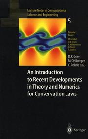 Front cover of An introduction to recent developments in theory and numerics for conservation laws by International School on Theory and Numerics and Conservation Laws (1997 Littenweiler, Freiburg im Breisgau, Germany)
