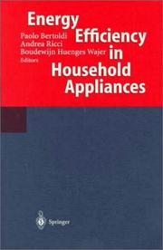 Front cover of Energy efficiency in household appliances by International Conference on Energy Efficiency in Household Appliances (1st 1997 Florence, Italy)