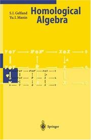 Front cover of Homological algebra by S. I. Gelʹfand