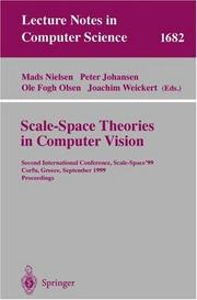 Front cover of Scale-space theories in computer vision by Mads Nielsen