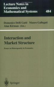 Front cover of Interaction and market structure by Domenico Delli Gatti