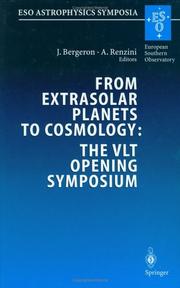 Front cover of From Extrasolar Planets to Cosmology: The VLT Opening Symposium by J. Bergeron