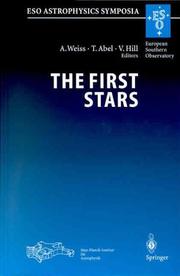 Cover of The first stars by Achim Weiss