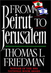 Cover of From Beirut to Jerusalem by Thomas L. Friedman