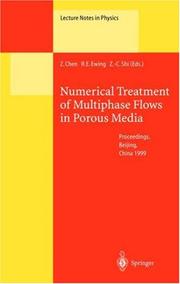 Front cover of Numerical treatment of multiphase flows in porous media by Zhangxin Chen