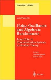 Cover of Noise, Oscillators and Algebraic Randomness by Michel Planat
