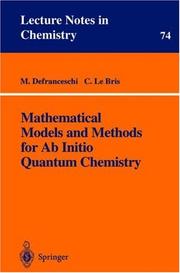 Front cover of Mathematical models and methods for ab initio quantum chemistry by Mireille Defranceschi