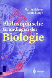 Front cover of Foundations of biophilosophy by Martin Mahner