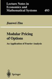 Front cover of Modular Pricing of Options by Jianwei Zhu