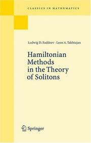 Cover of Hamiltonian methods in the theory of solitons by L. D. Faddeev