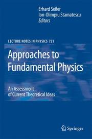 Cover of Approaches to fundamental physics by Erhard Seiler