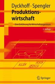 Cover of Produktionswirtschaft by Harald Dyckhoff