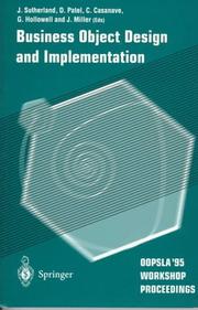 Cover of Business object design and implementation by OOPSLA (Conference) (1995 Austin, Tex.)