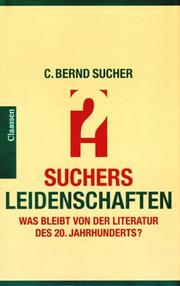 Cover of Suchers Leidenschaften by C. Bernd Sucher