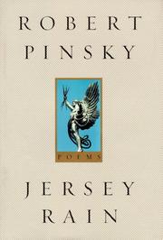 Cover of Jersey rain by Robert Pinsky