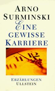 Front cover of Eine gewisse Karriere by Arno Surminski