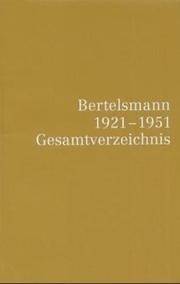 Cover of Bertelsmann 1921-1951 by C. Bertelsmann Verlag.