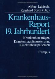 Front cover of Krankenhaus-Report 19. Jahrhundert by Alfons Labisch