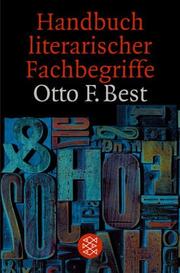 Front cover of Handbuch literarischer Fachbegriffe by Best, Otto F.
