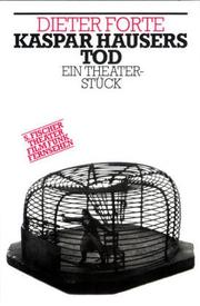 Cover of Kaspar Hausers Tod by Dieter Forte