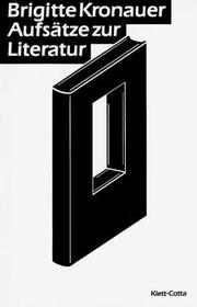Front cover of Aufsätze zur Literatur by Brigitte Kronauer