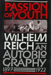 Cover of Leidenschaft der Jugend by Wilhelm Reich