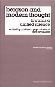 Front cover of Bergson and modern thought by Andrew C. Papanicolaou
