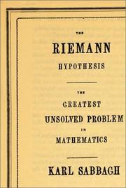 Cover of The Riemann Hypothesis by Karl Sabbagh
