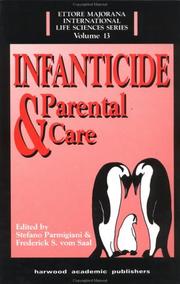 Front cover of Infanticide and parental care by Stefano Parmigiani