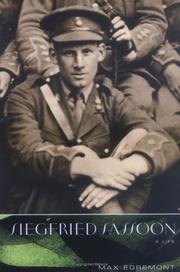 Cover of Siegfried Sassoon by Max Egremont