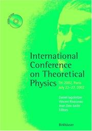 Cover of International Conference on Theoretical Physics by Daniel Iagolnitzer
