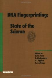 Cover of DNA fingerprinting by S. D. J. Pena