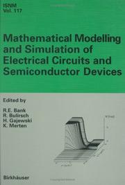 Cover of Mathematical modelling and simulation of electrical circuits and semiconductor devices by Randolph E. Bank