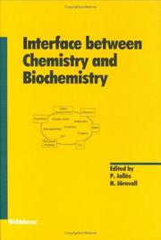 Cover of Interface between chemistry and biochemistry by Pierre Jolles