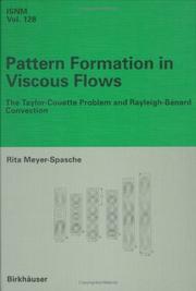 Cover of Pattern formation in viscous flows by Rita Meyer-Spasche