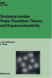 Front cover of Ginzburg-Landau phase transition theory and superconductivity by K.-H. Hoffmann