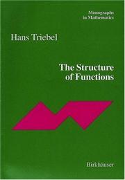 Front cover of The Structure of Functions by Hans Triebel