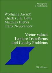Cover of Vector-valued Laplace transforms and Cauchy problems by Wolfgang Arendt
