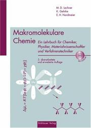 Front cover of Makromolekulare Chemie by Manfred D. Lechner