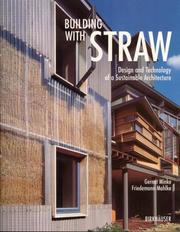 Cover of Building with straw by Gernot Minke