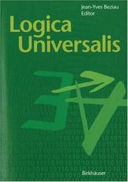 Front cover of Logica Universalis by Jean-Yves Beziau
