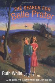Front cover of The search for Belle Prater by Ruth White