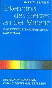 Cover of Erkenntnis des Geistes an der Materie by Martin Basfeld