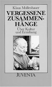 Cover of Vergessene Zusammenhänge by Klaus Mollenhauer