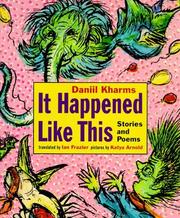 Cover of It happened like this by Daniil Kharms