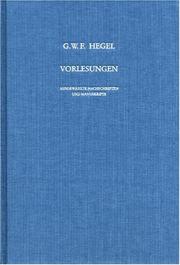 Front cover of Vorlesungen über die Philosophie der Kunst by Georg Wilhelm Friedrich Hegel